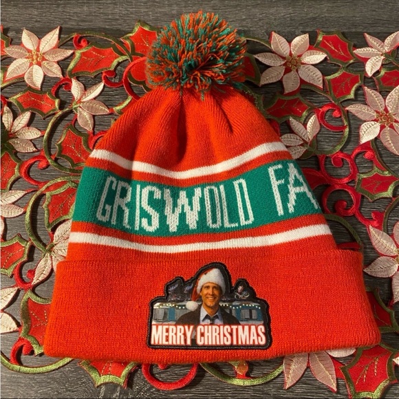 Griswold Family National Lampoon’s Christmas Vacation Chevy Chase Pom Beanie Hat - Picture 2 of 8